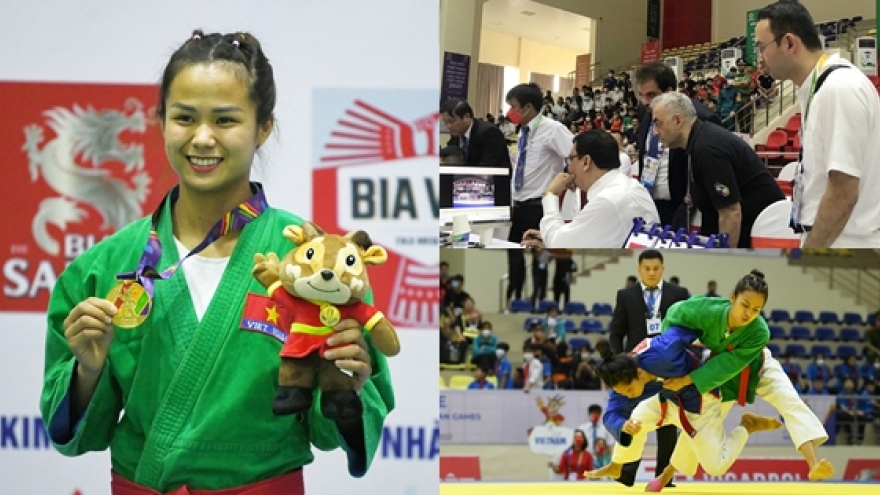 VĐV Việt Nam đầu tiên giành HCV ở SEA Games 31 ngỡ ngàng trước "VAR của Kurash"